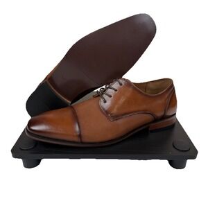 Guess Shelly Cap Toe Loafer Oxford Dark Natural Brown Tan Men's 11 M NWOB $109